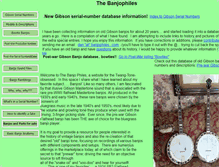 Tablet Screenshot of banjophiles.com